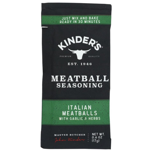 KINDERS: Seasoning Italian Mtballs 0.6 OZ (Pack of 6) - Grocery > Cooking & Baking > Extracts Herbs & Spices - KINDERS