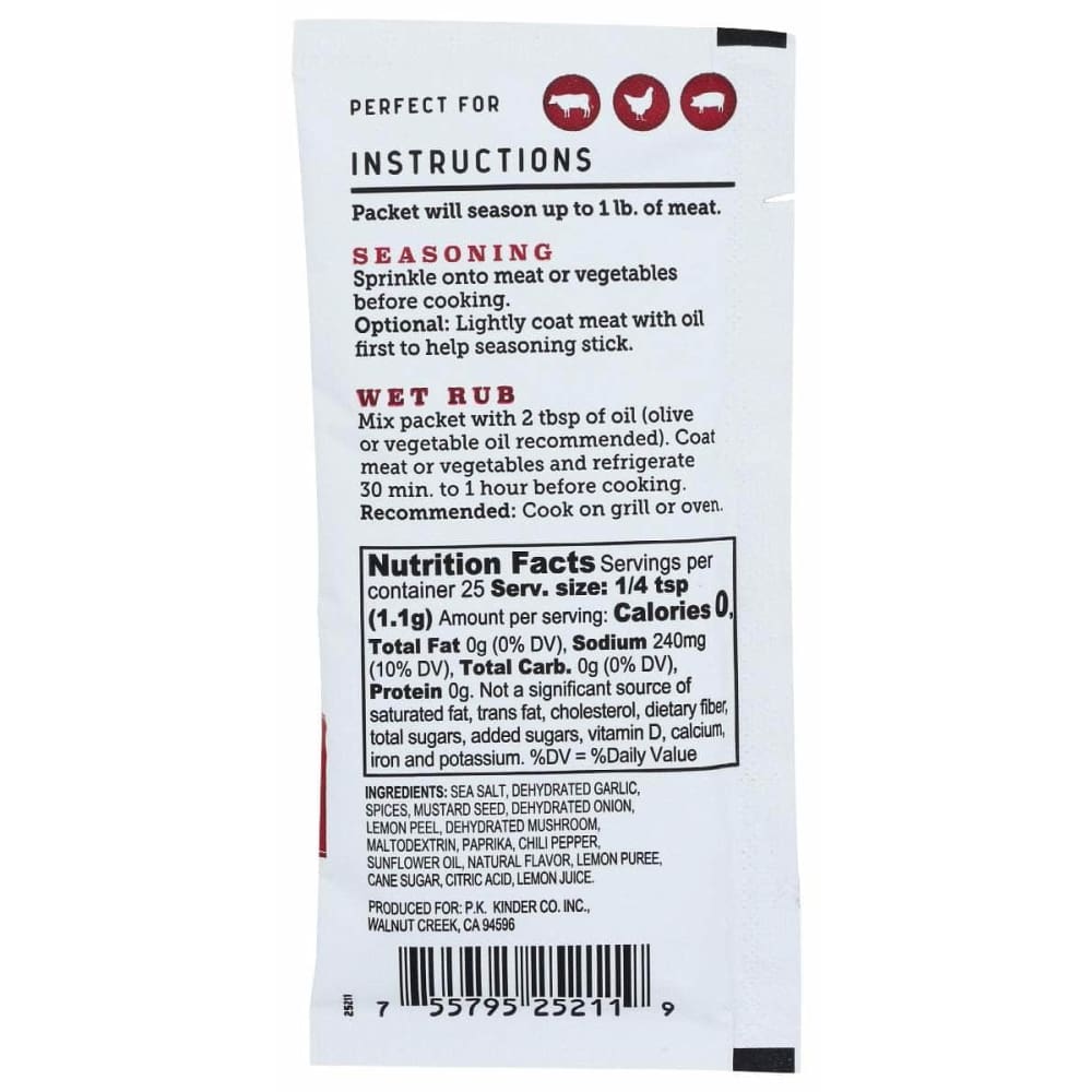 KINDERS Grocery > Cooking & Baking > Seasonings KINDERS: Seasoning Steak Blend, 1 oz