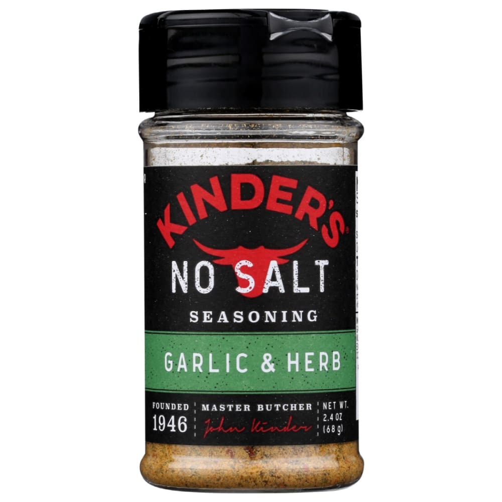KINDERS: Spice No Salt Garlic Herb 2.4 OZ (Pack of 5) - Grocery > Cooking & Baking > Seasonings - KINDERS