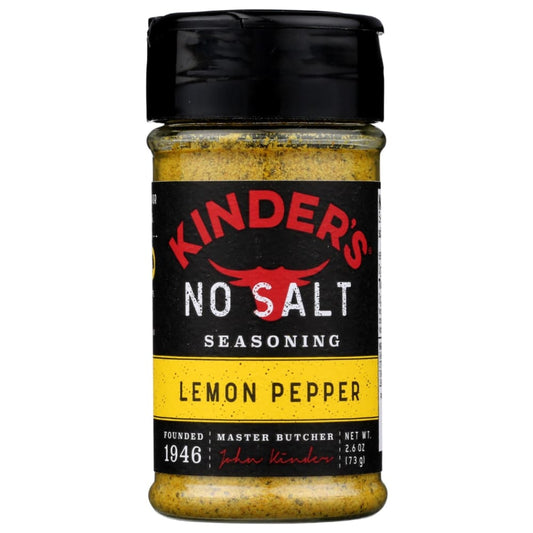 KINDERS: Spice No Salt Lemon Peppe 2.6 OZ (Pack of 5) - Grocery > Cooking & Baking > Extracts Herbs & Spices - KINDERS