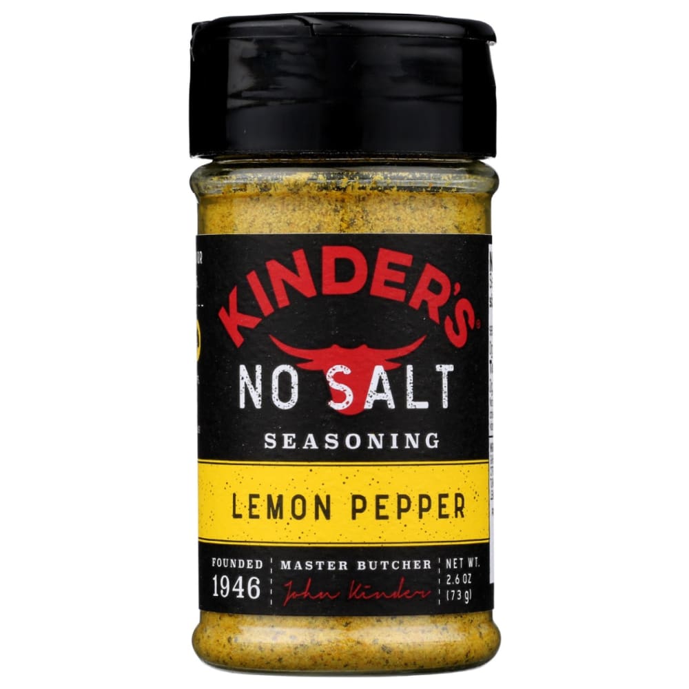 KINDERS: Spice No Salt Lemon Peppe 2.6 OZ (Pack of 5) - Grocery > Cooking & Baking > Extracts Herbs & Spices - KINDERS