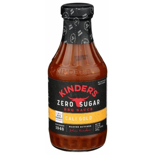 KINDERS Kinders Zero Sugar Cali Gold Bbq Sauce, 17.5 Oz