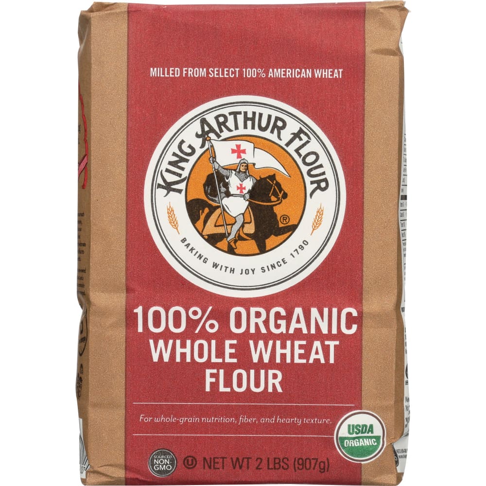 KING ARTHUR: Organic Whole Wheat Flour 2 lb (Pack of 4) - Grocery > Cooking & Baking > Flours - KING ARTHUR
