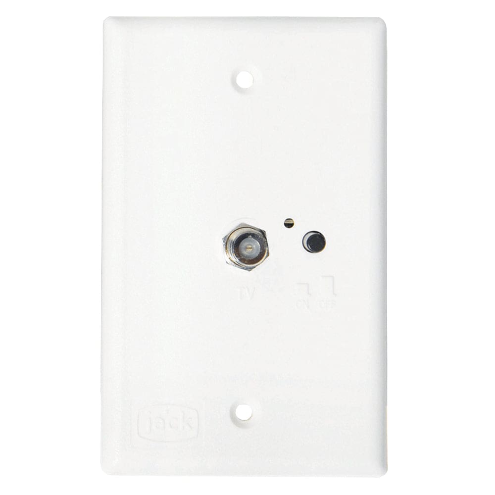 KING Jack PB1000 TV Antenna Power Injector Switch Plate - White - Entertainment | Over-The-Air TV Antennas - KING