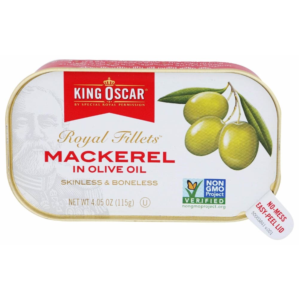 KING OSCAR King Oscar Mackerel Fillet Olive Oil, 4.05 Oz