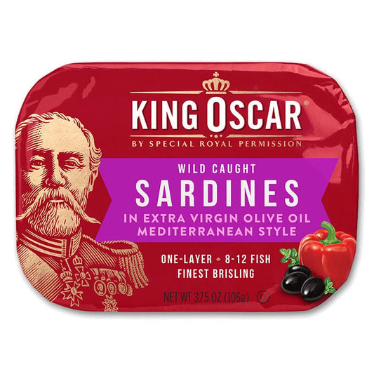 KING OSCAR: Sardine Olive Oil Mediterranean 3.75 OZ (Pack of 5) - Grocery > Pantry > Meat Poultry & Seafood - KING OSCAR