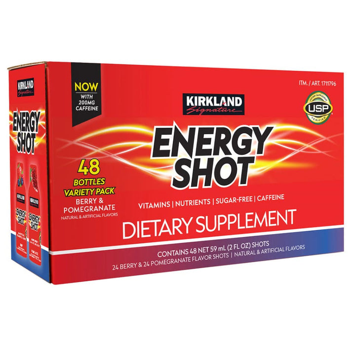 Kirkland Signature Energy Shot, 48 Bottles, 2 Ounces Each ShelHealth