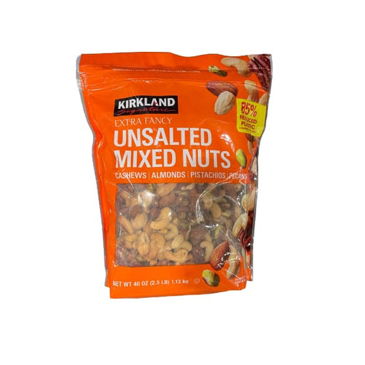 Kirkland Signature Extra Fancy Unsalted Mixed Nuts 40 oz. - Kirkland Signature