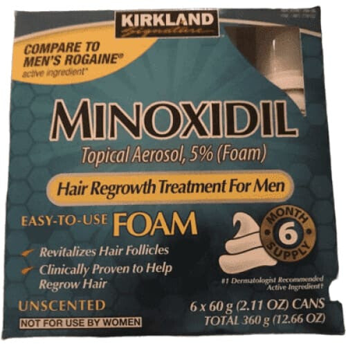 Kirkland Signature Kirkland Signature Hair Regrowth Minoxidil 5 Percent Foam for Men, 6 Month Supply