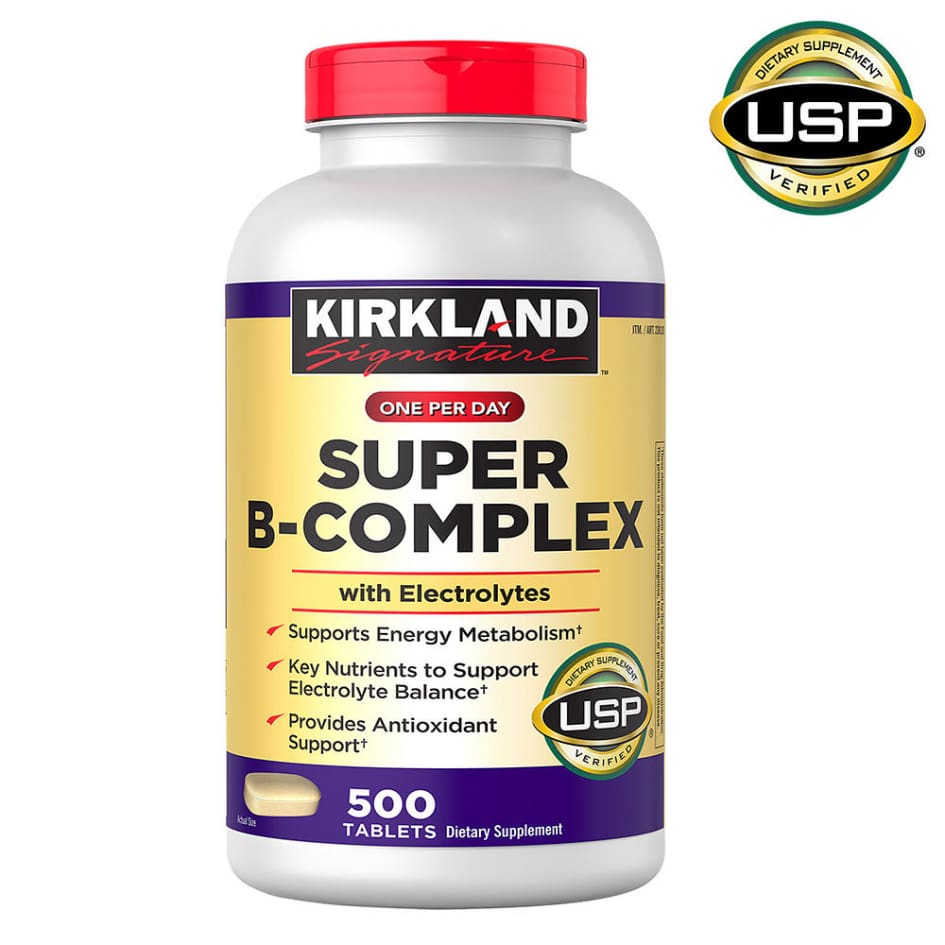 Kirkland Signature Super B-Complex with Electrolytes 500 Tablets - Kirkland Signature Grocery - Kirkland Signature