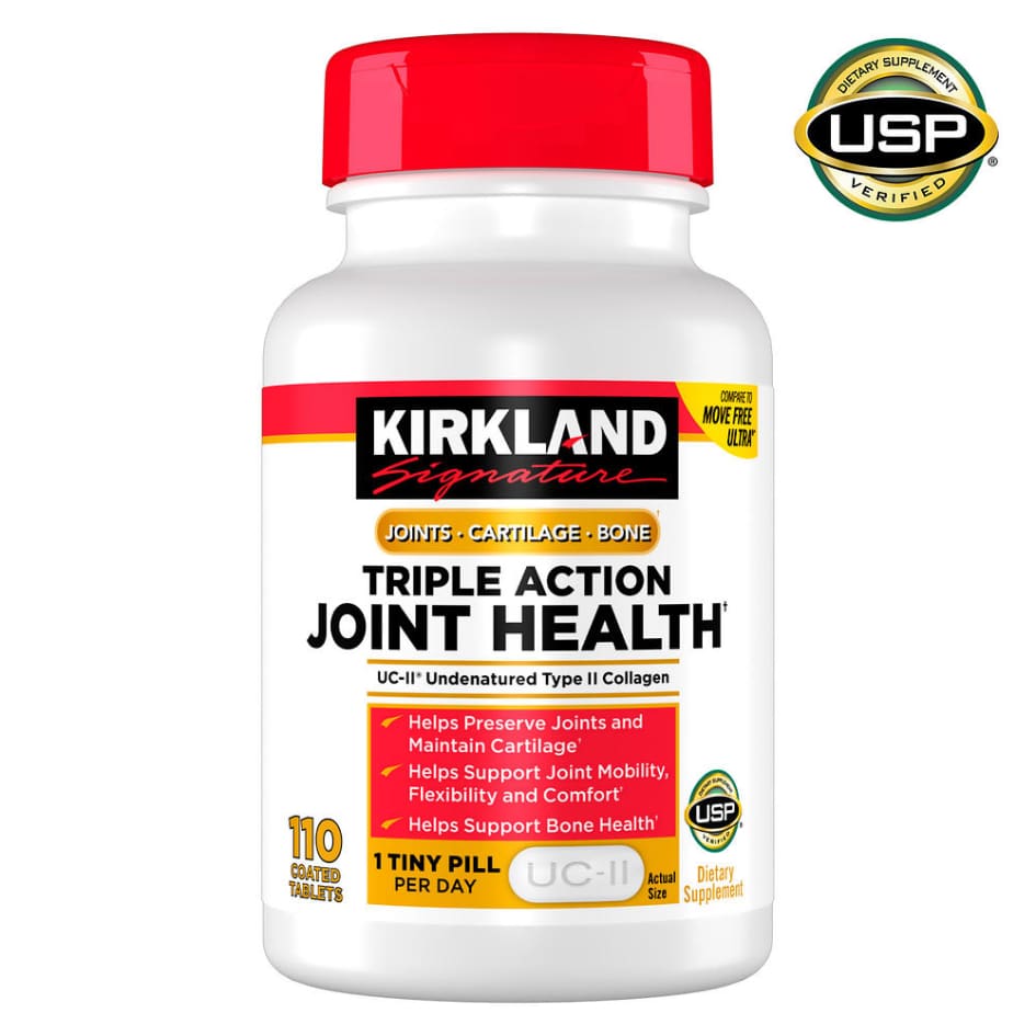 Kirkland Signature Triple Action Joint Health 110 Coated Tablets - All Vitamins & Supplements - Kirkland Signature