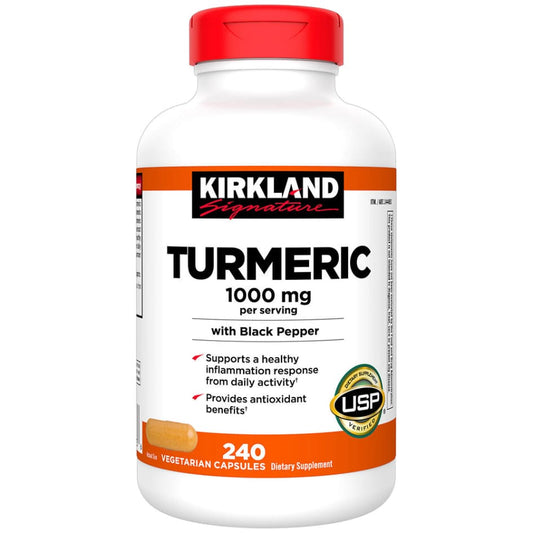 Kirkland Signature Turmeric 1000 mg 240 Capsules - Herbal Supplements - Kirkland Signature