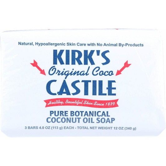 KIRKS Kirk'S Natural Original Coco Castile Soap 3X4Oz Bars, 12 Oz