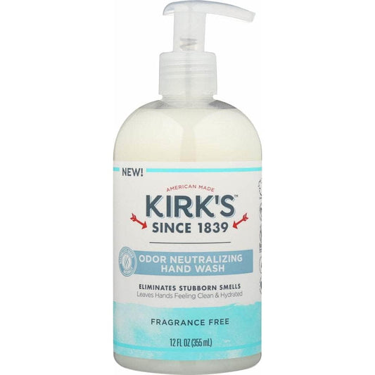 KIRKS Kirks Odor Neutralizing Hydrating Hand Soap Fragrance Free, 12 Oz