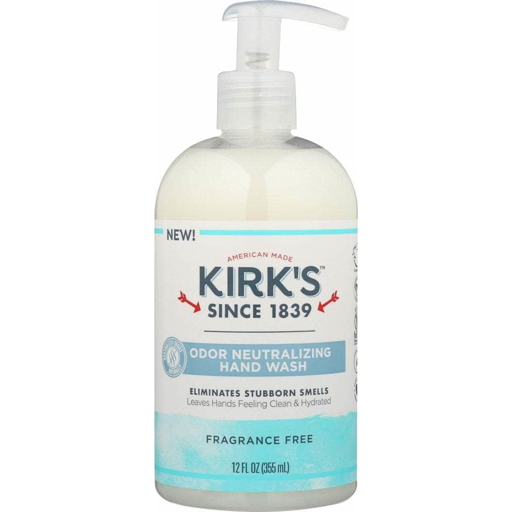 KIRKS Kirks Odor Neutralizing Hydrating Hand Soap Fragrance Free, 12 Oz