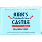 KIRKS Kirks Original Coco Castile Bar Soap Fragrance Free 3X4Oz Bars, 12 Oz