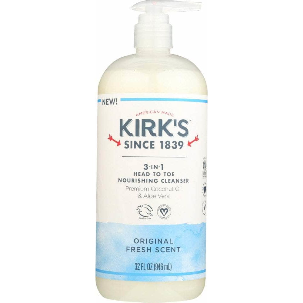 KIRKS Kirks Wash 3 In 1 Fresh Scent, 32 Oz