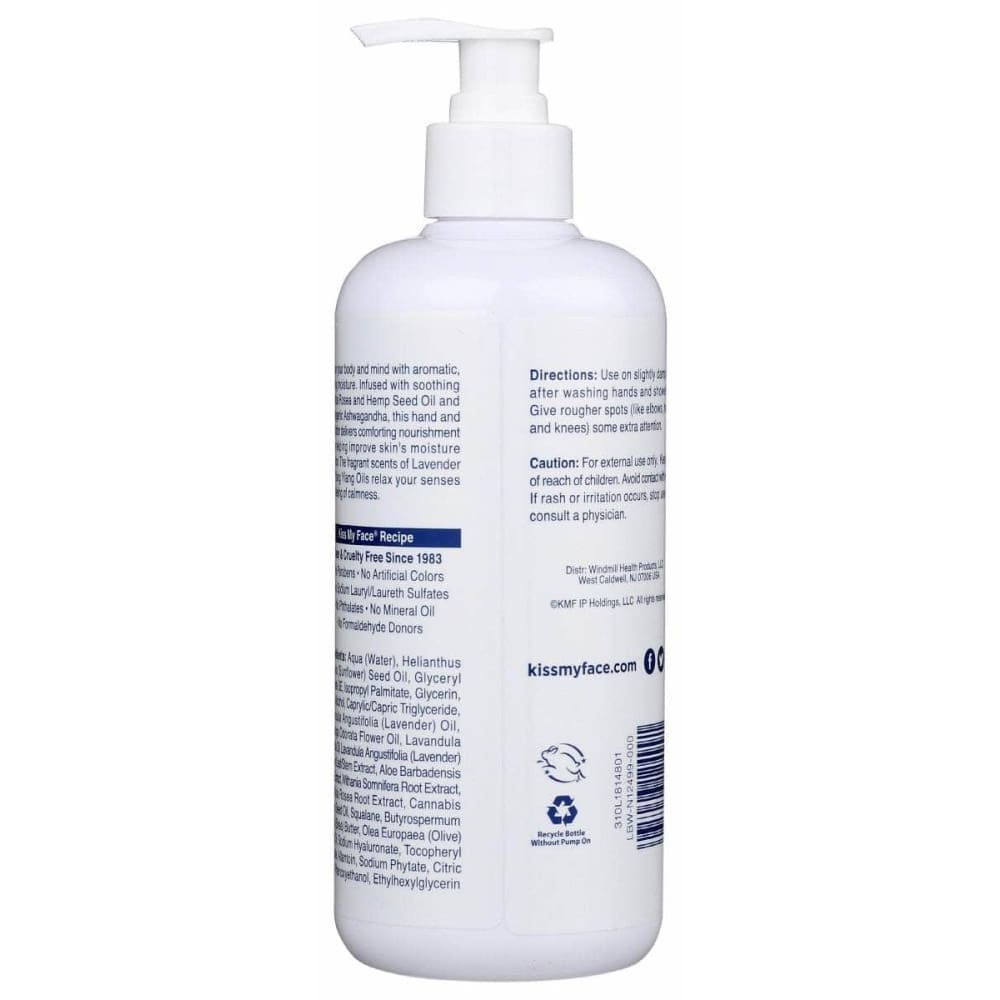 KISS MY FACE Beauty & Body Care > Skin Care > Body Lotions & Cremes KISS MY FACE: De Stress Lavender Ylang Ylang Hand And Body Lotion, 16 oz