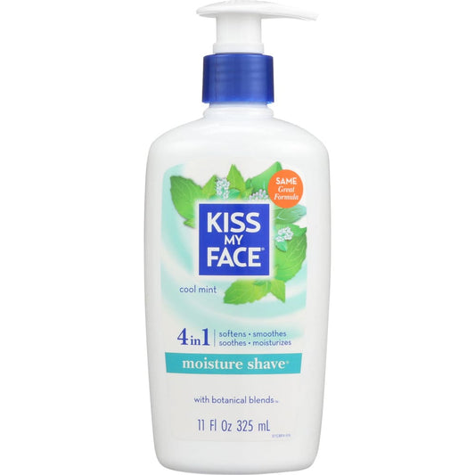 KISS MY FACE: Moisture Shave Cool Mint 11 oz (Pack of 4) - Beauty & Body Care > Skin Care > Shaving Creme & Aftershave - KISS MY FACE