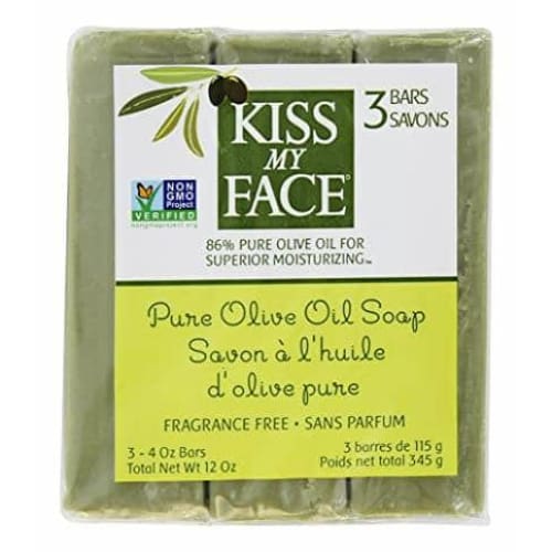 KISS MY FACE Beauty & Body Care > Soap and Bath Preparations > Soap Bar KISS MY FACE: Soap Bar 3Pk Pure Olvo, 12 oz