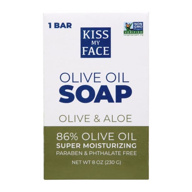 KISS MY FACE: Soap Bar Olive & Aloe 8 oz - Beauty & Body Care > Soap and Bath Preparations > Soap Bar - KISS MY FACE