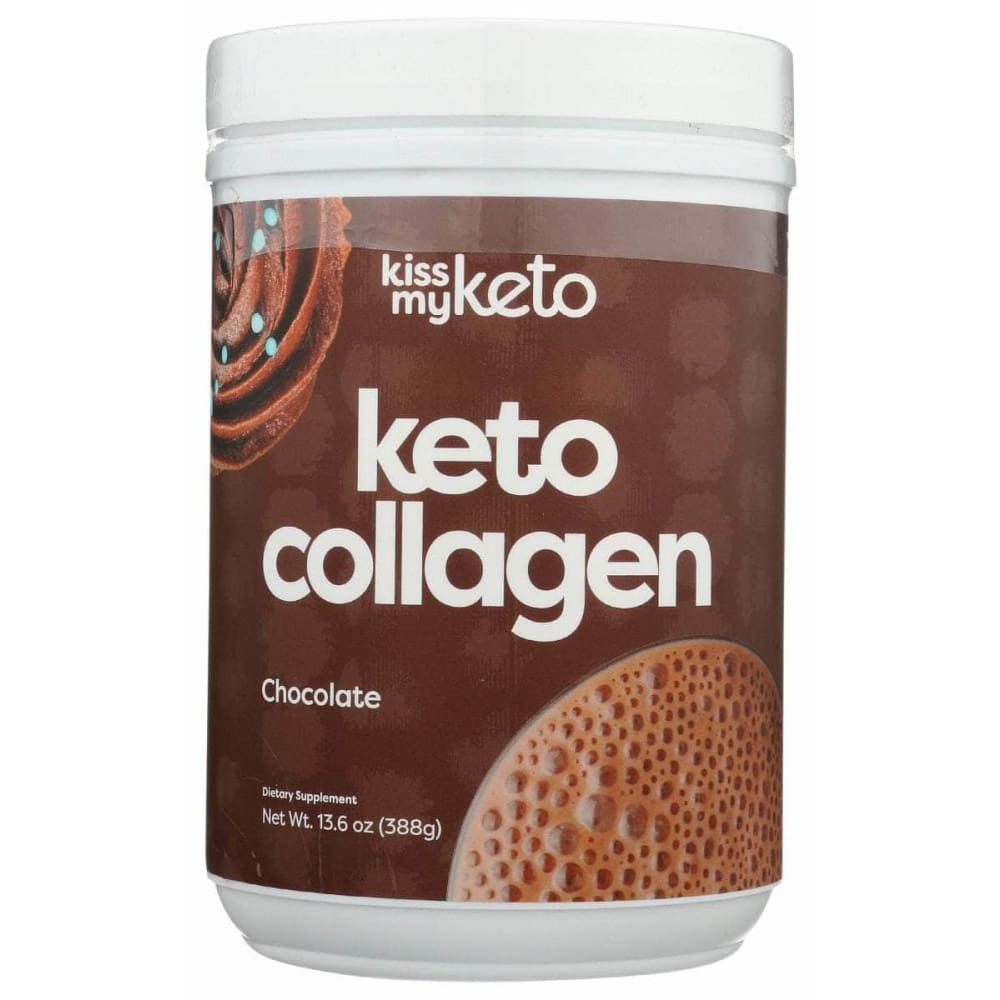 KISS MY KETO Vitamins & Supplements > Protein Supplements & Meal Replacements > PROTEIN & MEAL REPLACEMENT POWDER KISS MY KETO: Keto Collagen Powder Chocolate, 13.6 oz