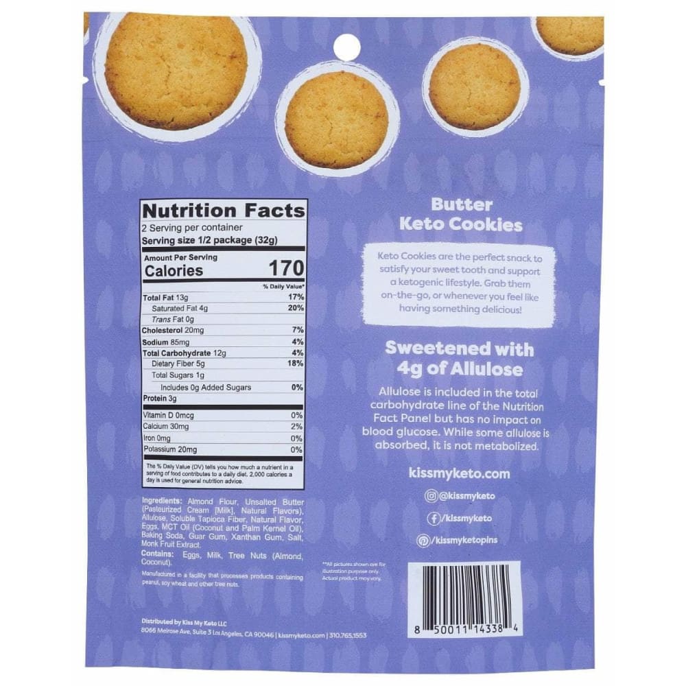 KISS MY KETO Kiss My Keto Cookie Butter, 2.25 Oz