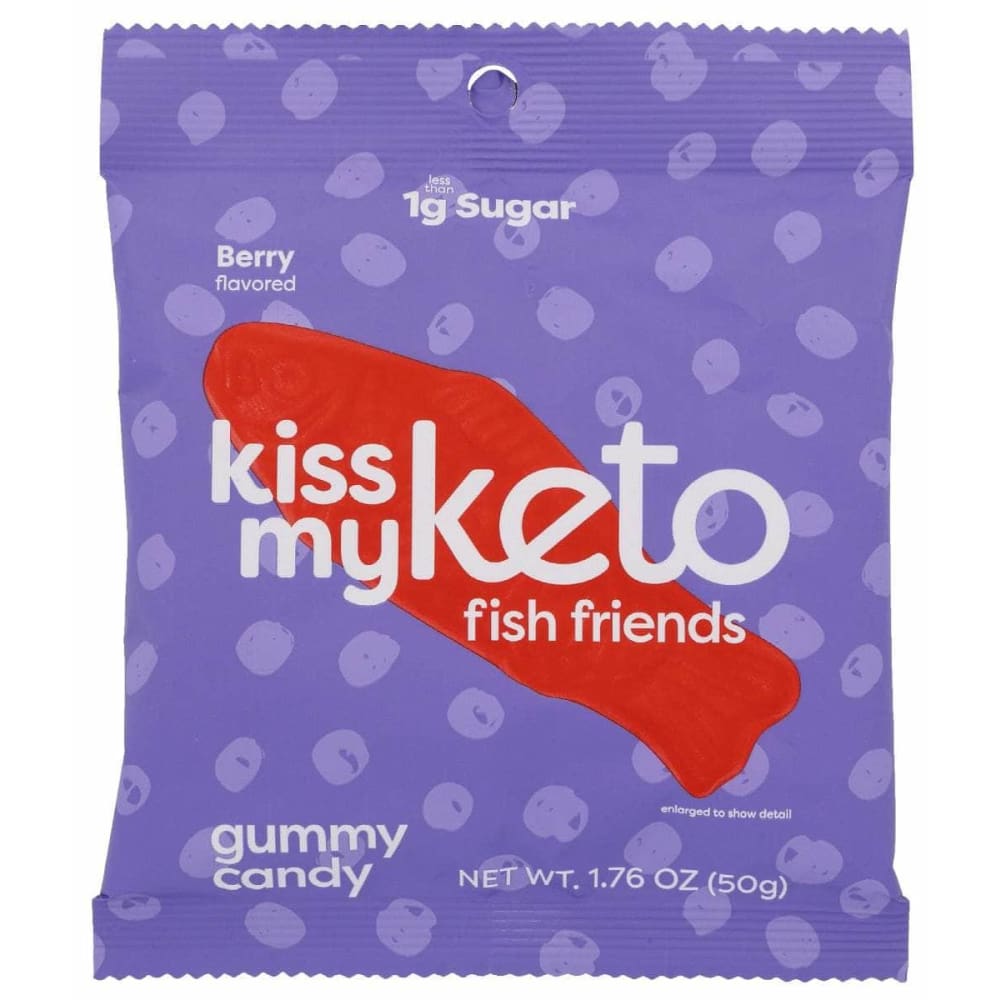 KISS MY KETO Grocery > Chocolate, Desserts and Sweets > Candy KISS MY KETO Gummy Sweet Fish, 1.76 oz