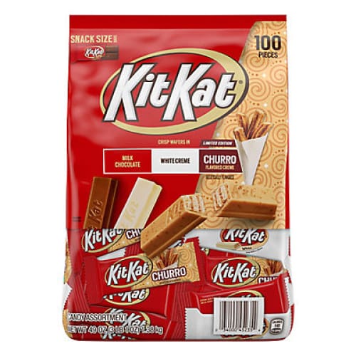 Kit Kat Churro Milk Chocolate and White Creme Assorted Snack Size Candy Bars 49 oz. - Home/Grocery/Candy/Chocolate/ - Kit Kat