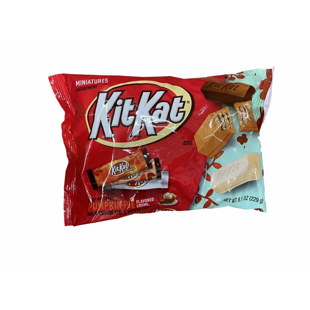KITKAT KIT KAT®, Miniatures Assorted Milk Chocolate and Creme Wafer Candy Bars, Halloween, 8.1 oz, Bag