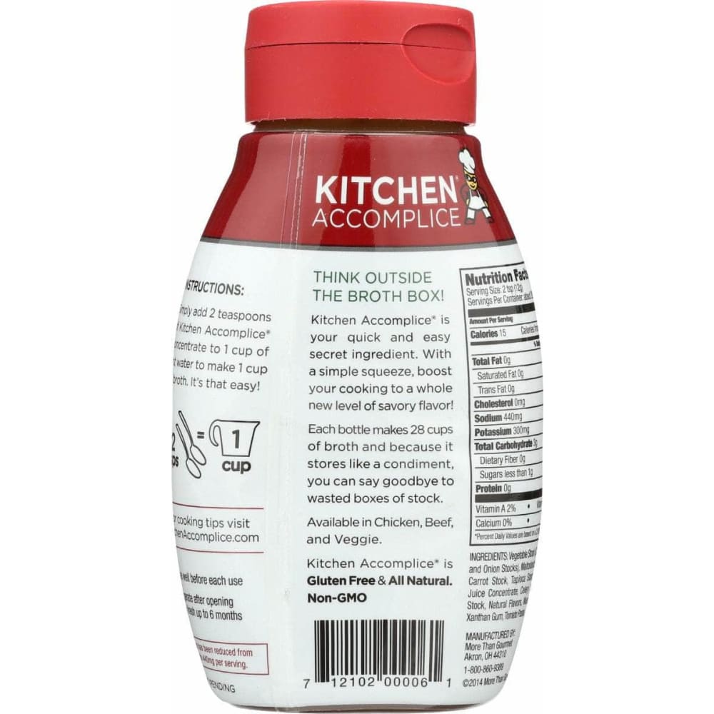KITCHEN ACCOMPLICE Grocery > Soups & Stocks KITCHEN ACCOMPLICE Veggie Broth Concentrate, 12 oz