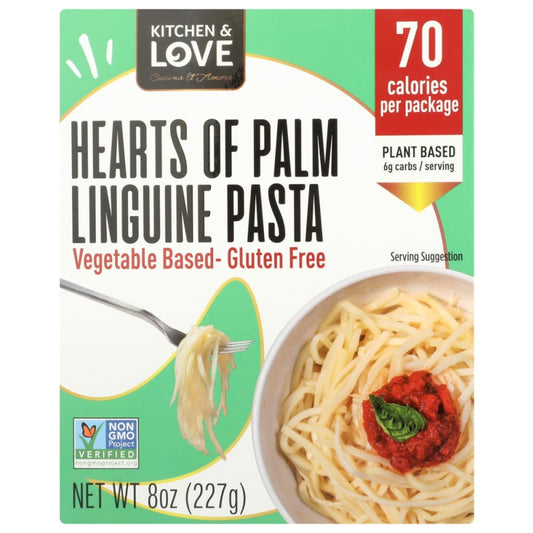 KITCHEN AND LOVE: Hearts of Palm Linguine Pasta 8 oz (Pack of 5) - Grocery > Pantry > Food - KITCHEN AND LOVE