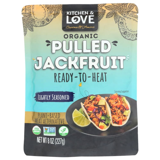 KITCHEN AND LOVE: Lightly Seasoned Organic Pulled Jackfruit 8 oz (Pack of 5) - Grocery > Pantry > Food - KITCHEN AND LOVE