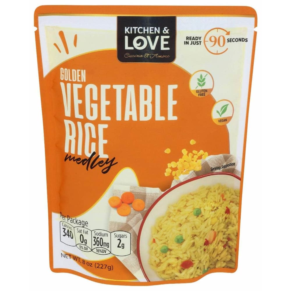 KITCHEN AND LOVE Kitchen And Love Rice Rth Golden Vegetable, 8 Oz