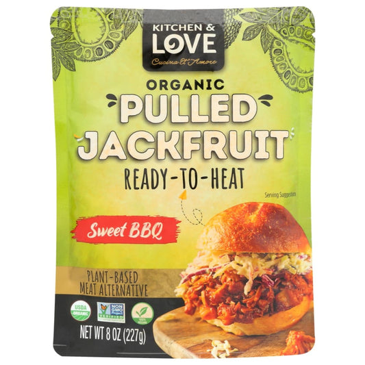 KITCHEN AND LOVE: Sweet Bbq Organic Pulled Jackfruit 8 oz (Pack of 5) - Grocery > Pantry > Food - KITCHEN AND LOVE