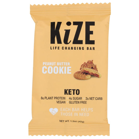 KIZE: Bar Pb Cookie 1.5 OZ (Pack of 6) - Cookies - KIZE
