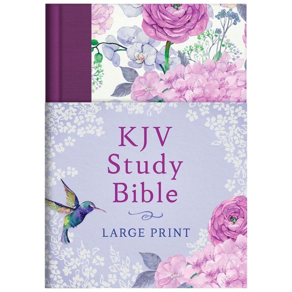 KJV Study Bible - Large Print [Hummingbird Lilacs] - Adults - KJV