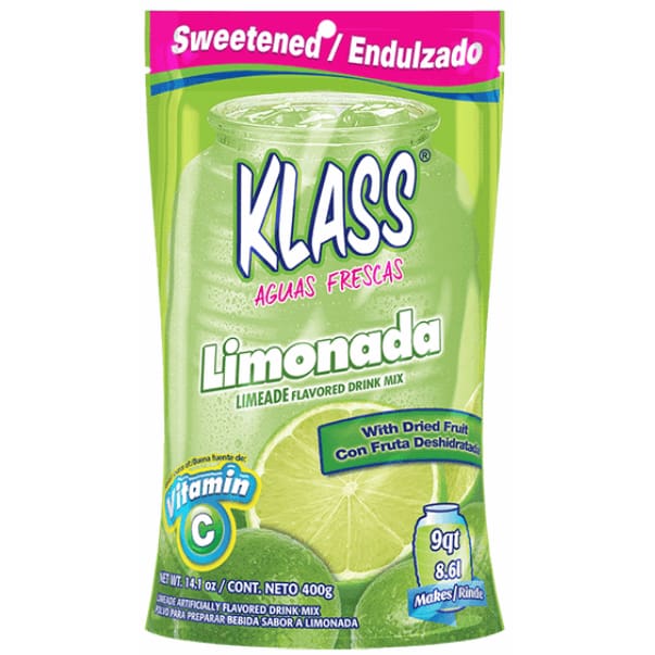 Klass Klass Beverage Mix Limonada Sweetened, 14.1 oz