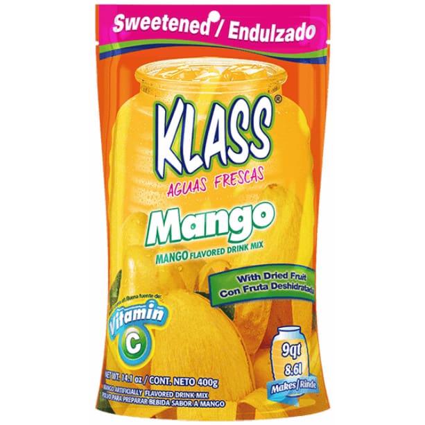 Klass Klass Beverage Mix Mango Sweetened, 14.1 oz