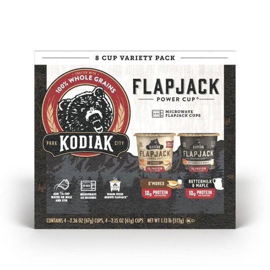 Kodiak Cakes Flapjack Power Cups Variety Pack (8 pk.) - Cereal & Breakfast Foods - Kodiak