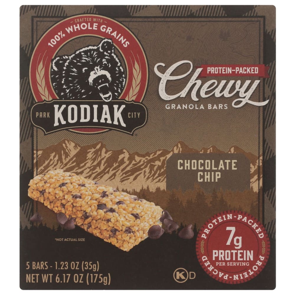 KODIAK: Chocolate Chip Chewy Granola Bars 6.17 oz (Pack of 4) - KODIAK