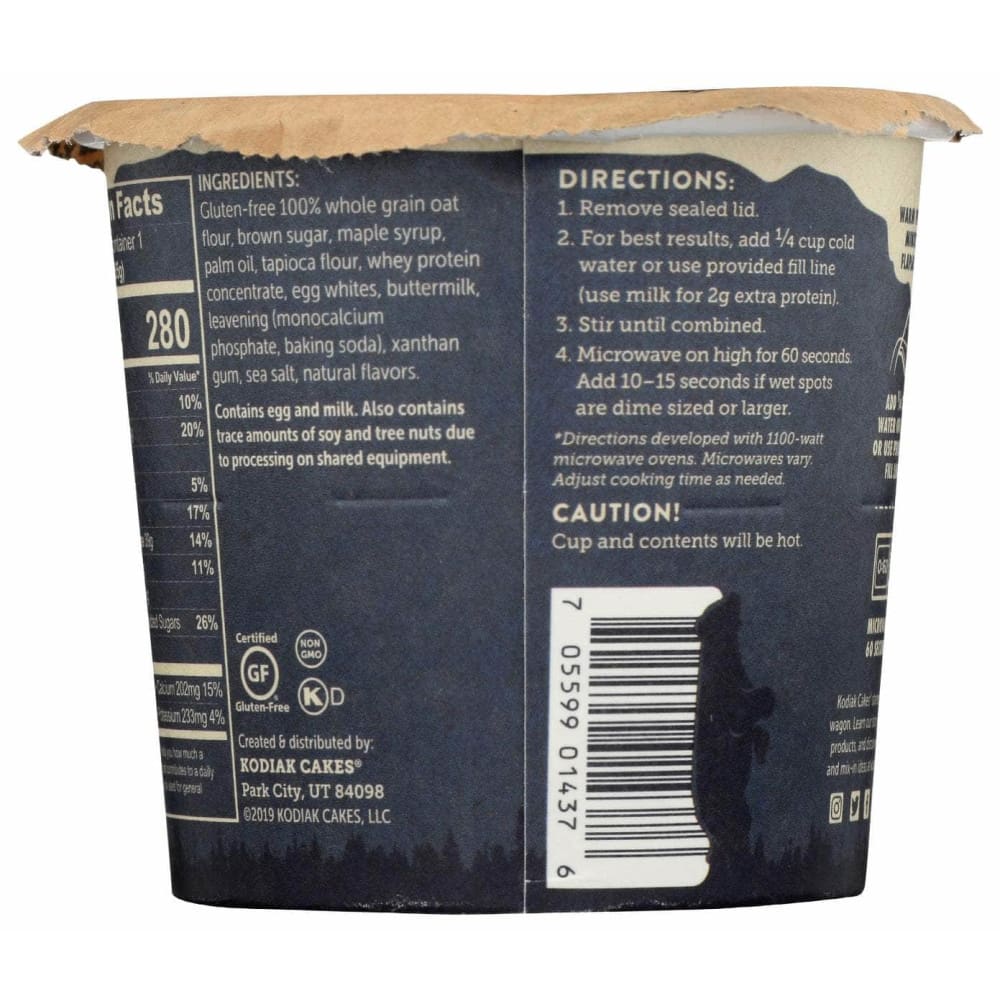 KODIAK Kodiak Mix Flpjk Cup Btrm Map Gf, 2.29 Oz