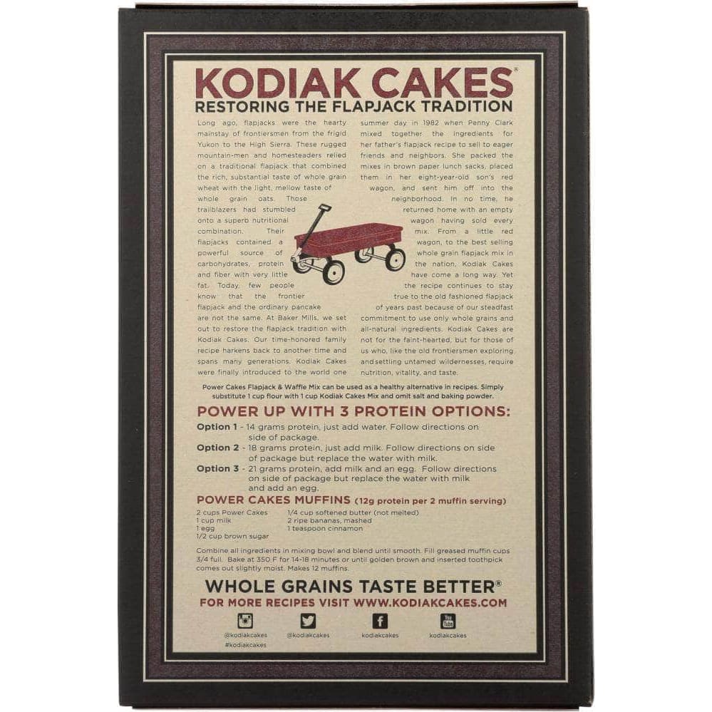 Kodiak Cakes Kodiak Mix Power Cakes Dark Chocolate Flapjack, 18 oz