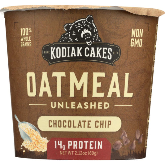 KODIAK: Oatmeal Cup Unleashed Chocolate Chip 2.12 oz (Pack of 6) - Prepared Meals - KODIAK CAKES