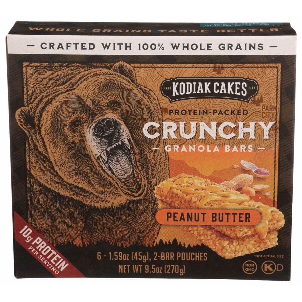 KODIAK KODIAK Peanut Butter Crunchy Granola Bars, 9.5 oz