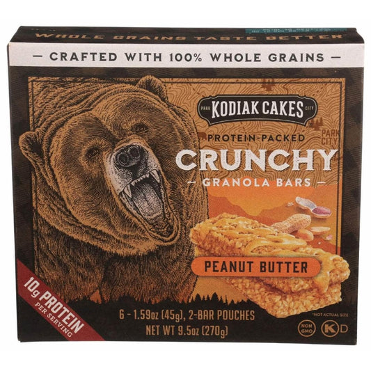 KODIAK KODIAK Peanut Butter Crunchy Granola Bars, 9.5 oz