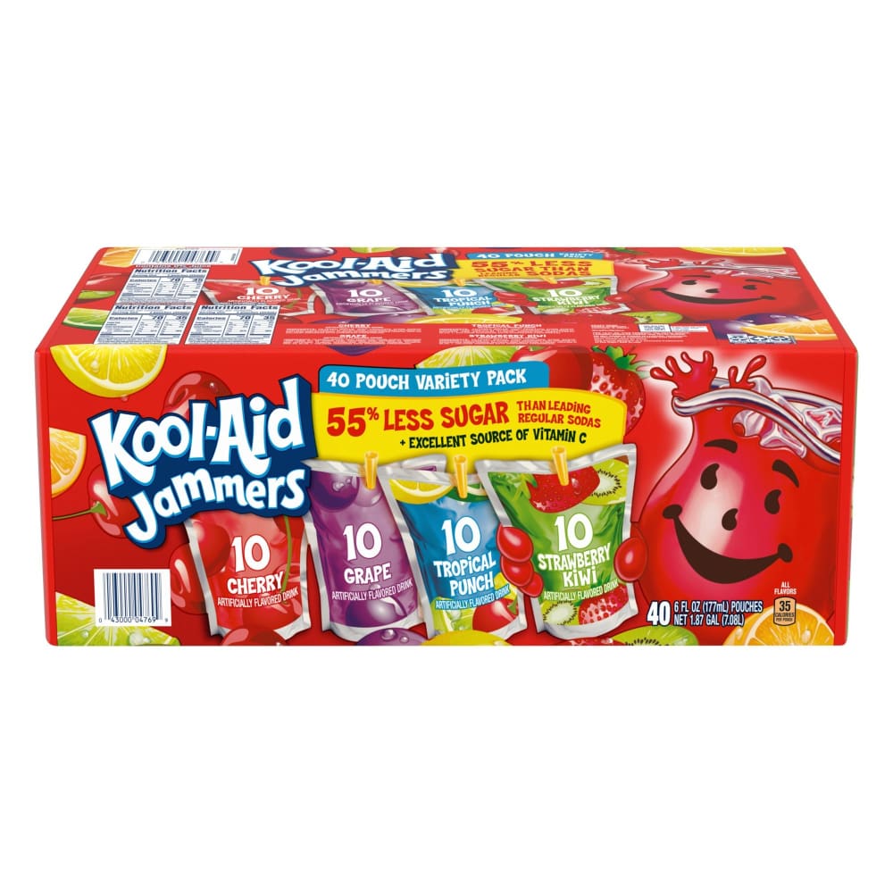 Kool-Aid Jammers Soft Drink Variety Pack 40 pk./6 fl. oz. - Kool-Aid