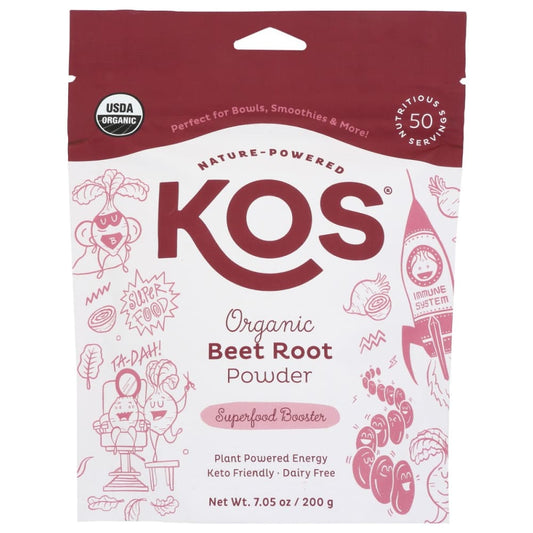 KOS: Organic Beet Root Powder 7.1 oz - Grocery > Nutritional Bars Drinks and Shakes - KOS