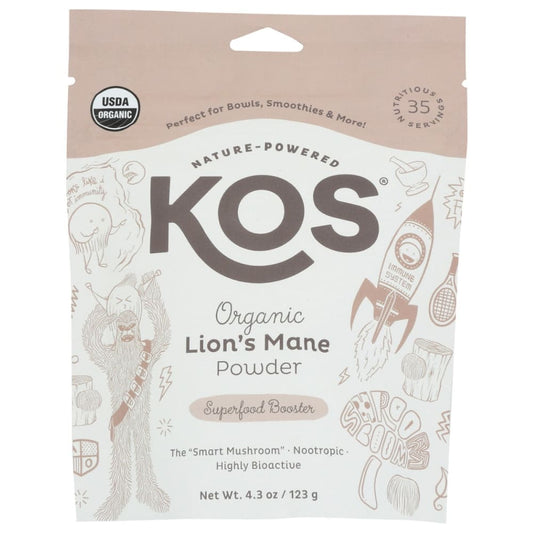 KOS: Organic Lions Mane Powder 4.3 oz - Grocery > Nutritional Bars Drinks and Shakes - KOS