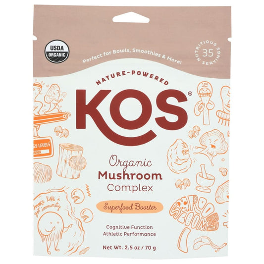 KOS: Organic Mushroom Complex Powder 2.5 oz - Grocery > Nutritional Bars Drinks and Shakes - KOS